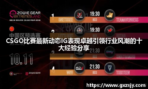 CSGO比赛最新动态IG表现卓越引领行业风潮的十大经验分享